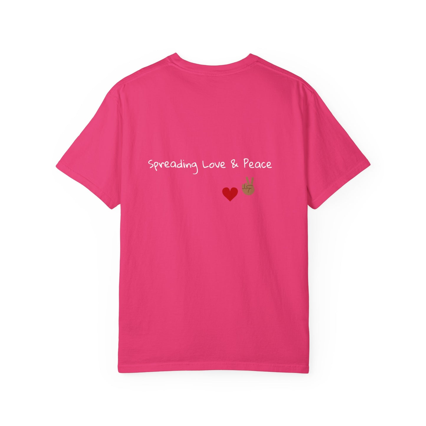 Vibrant Graphic Tee: Love & Peace Edition, Unisex T-Shirt, Colorful Apparel, Trendy Streetwear, Unique Gift, Casual Wear