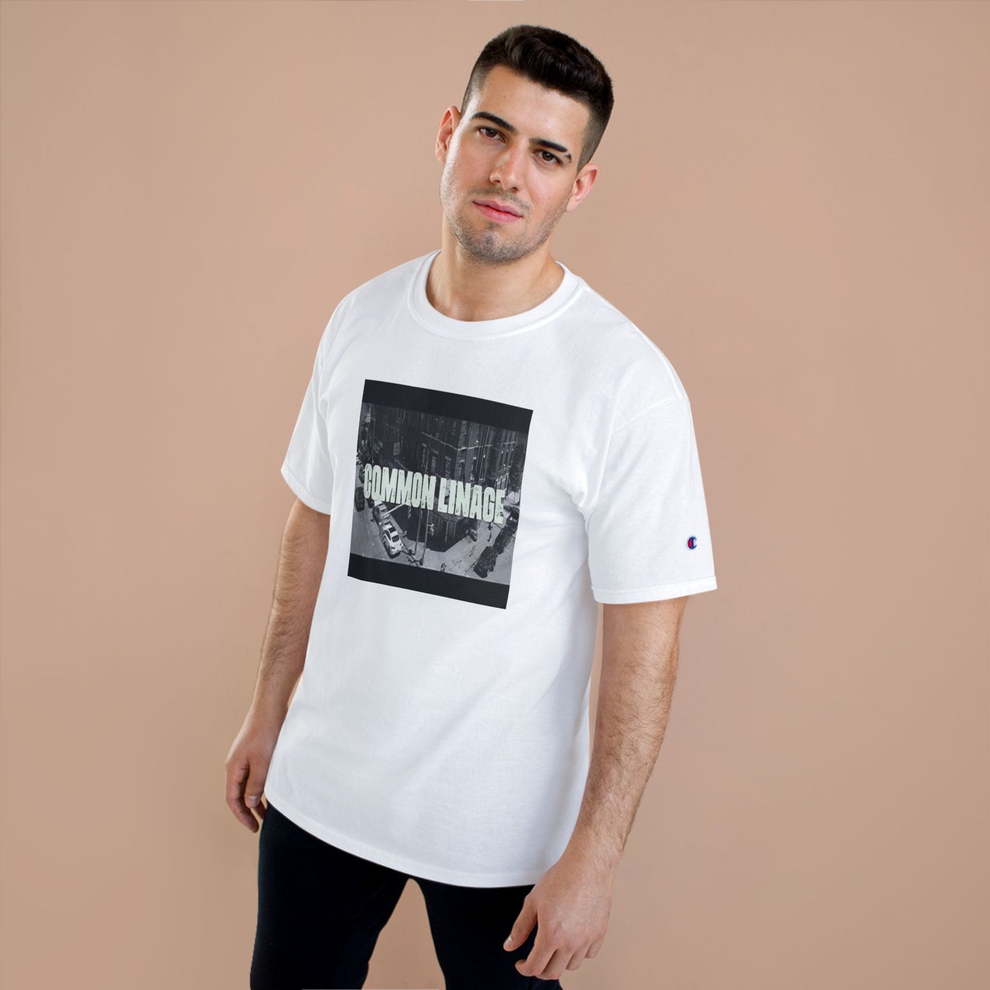 Common Lineage White Champion Tee