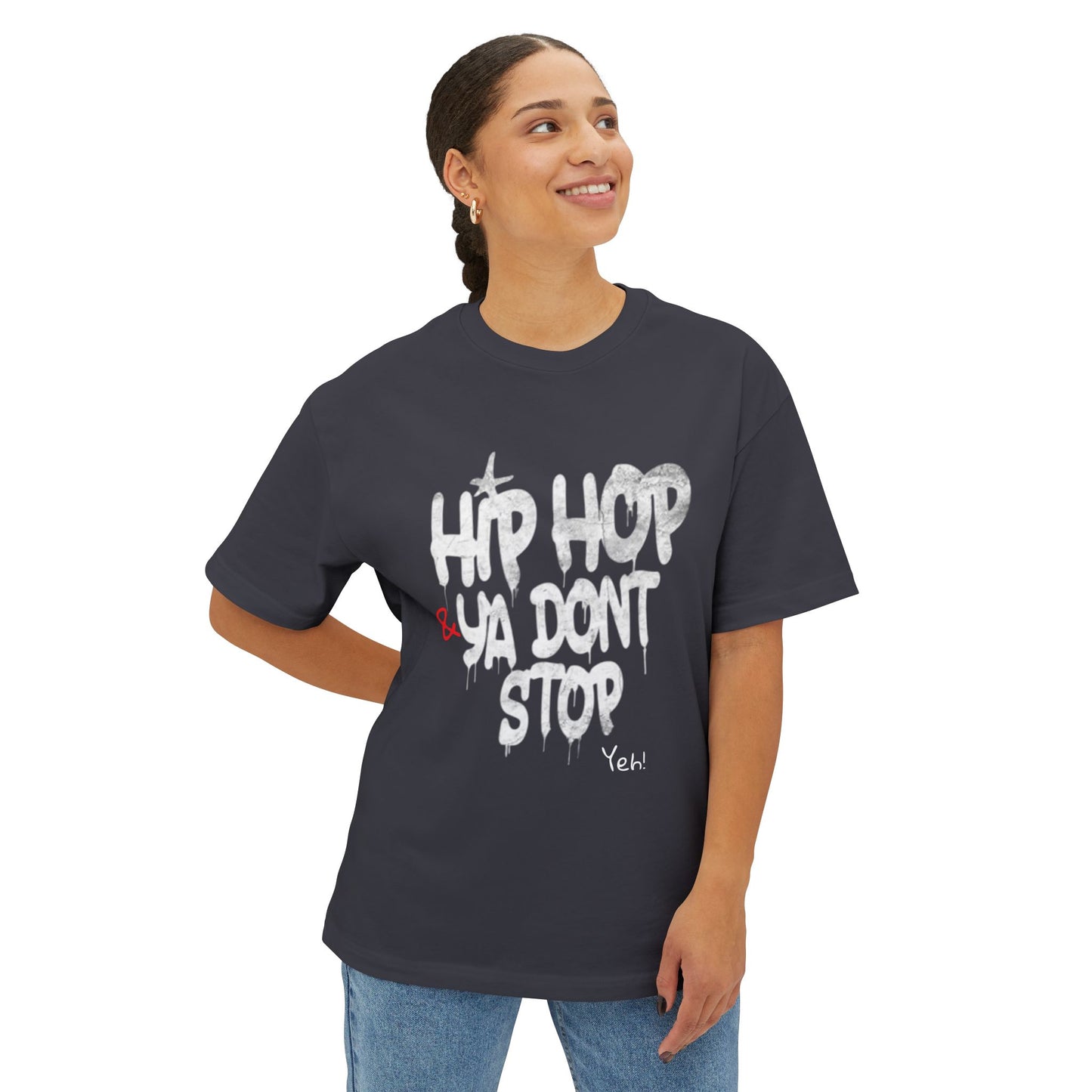 Hip Hop Unisex Oversized Boxy Tee, Streetwear T-Shirt, Music Lover Gift, Casual Style Top, Festival Apparel