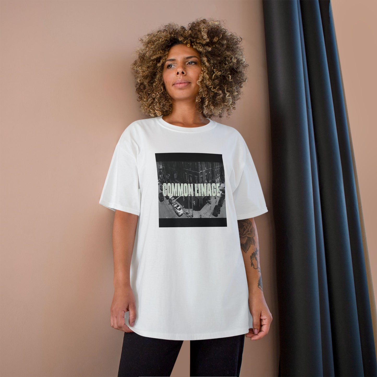 Common Lineage White Champion Tee