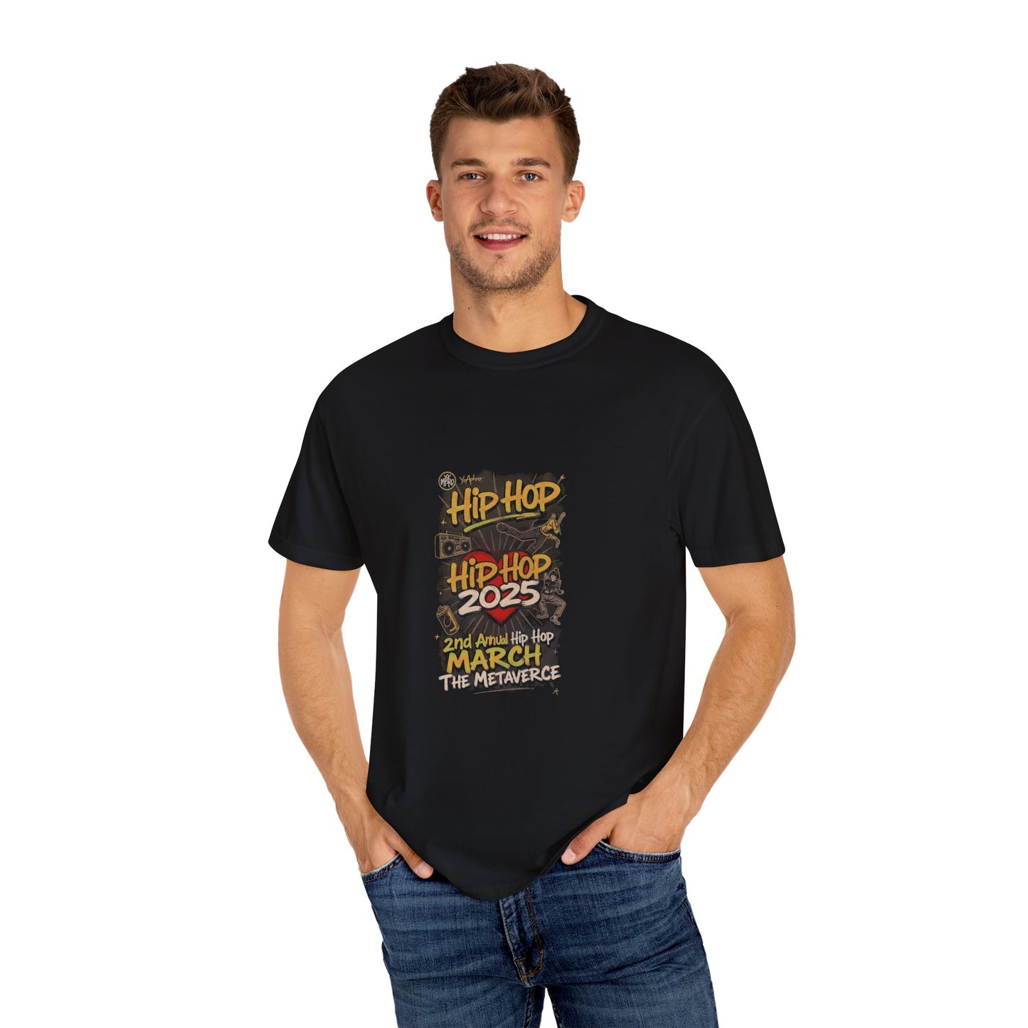 Hip Hop 2025 T-Shirt, Unisex Music Tee, Streetwear Shirt, Festival Apparel, Gift for Hip Hop Fans, Cool Graphic Tee