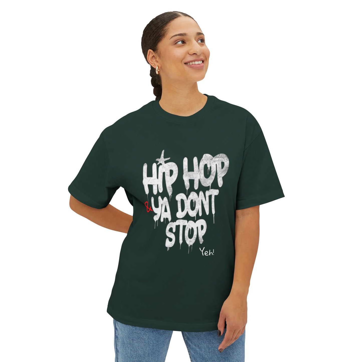 Hip Hop Unisex Oversized Boxy Tee, Streetwear T-Shirt, Music Lover Gift, Casual Style Top, Festival Apparel