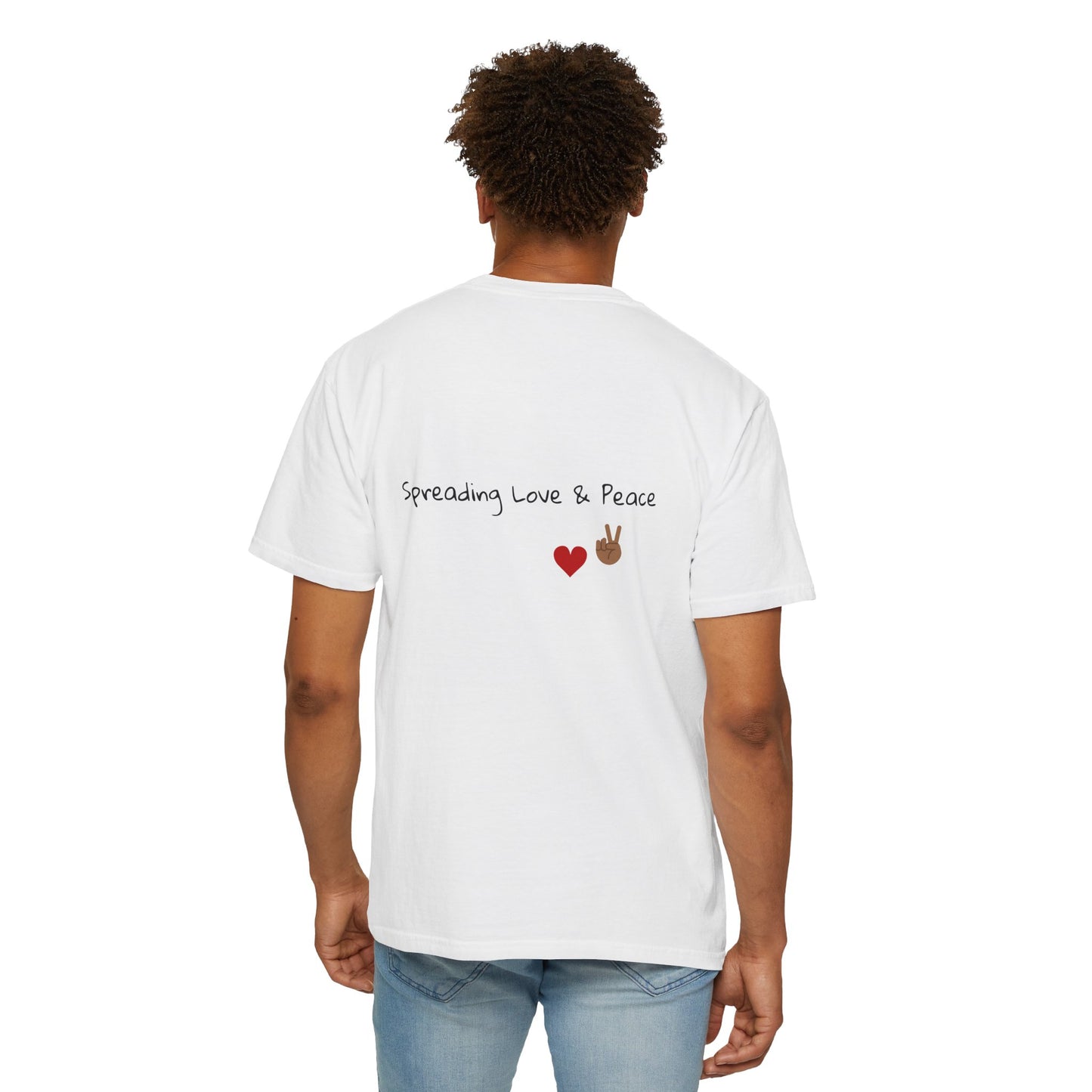 Vibrant Graphic Tee: Love & Peace Edition, Unisex T-Shirt, Colorful Apparel, Trendy Streetwear, Unique Gift, Casual Wear