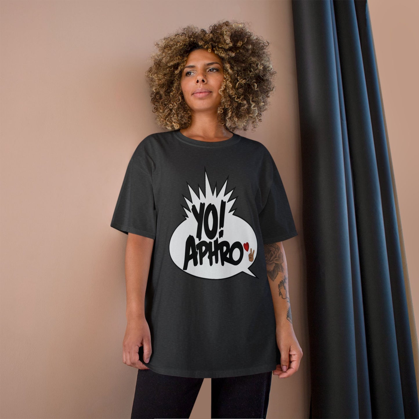 YoAphro❤️✌🏼️Charcoal Champion Tee