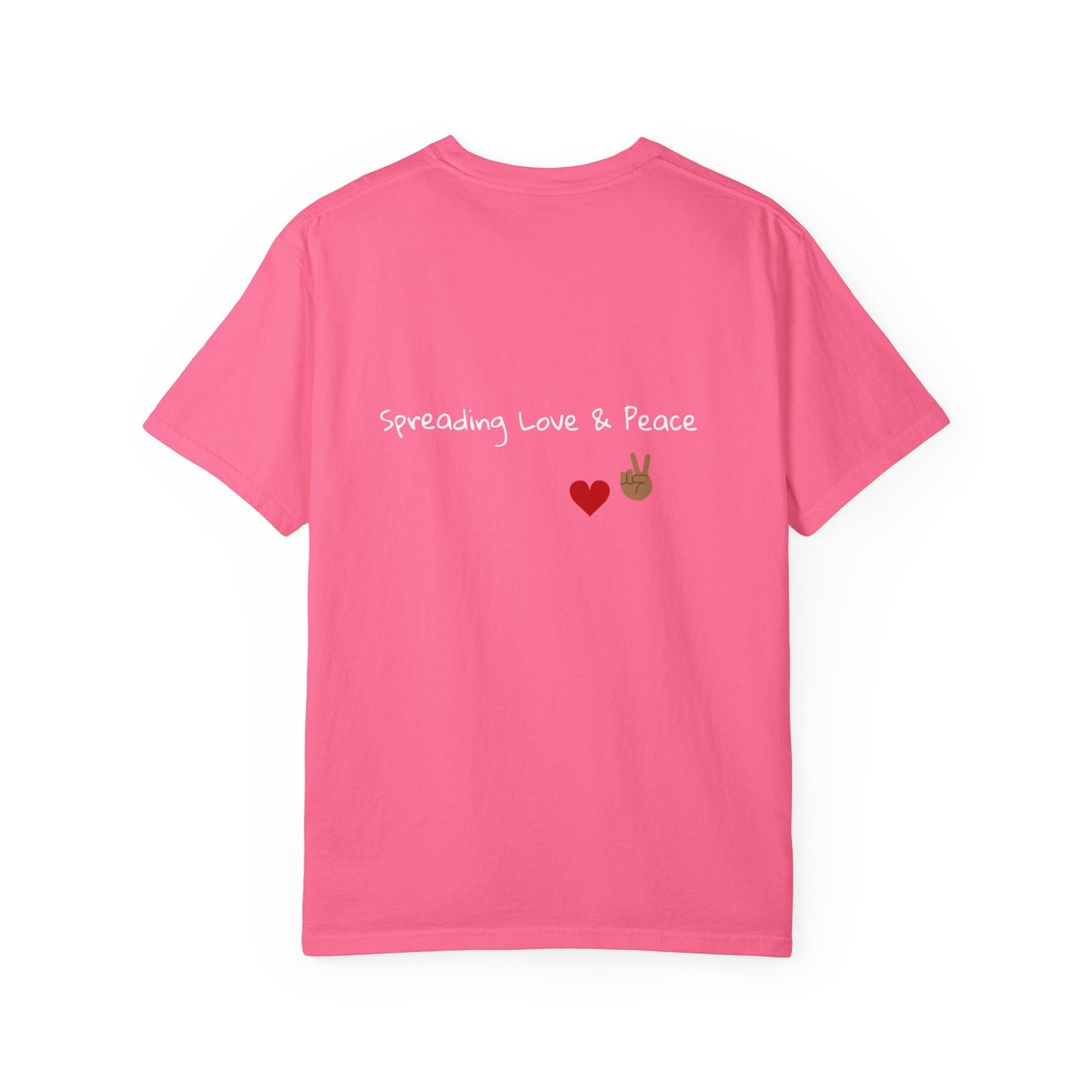 Vibrant Graphic Tee: Love & Peace Edition, Unisex T-Shirt, Colorful Apparel, Trendy Streetwear, Unique Gift, Casual Wear