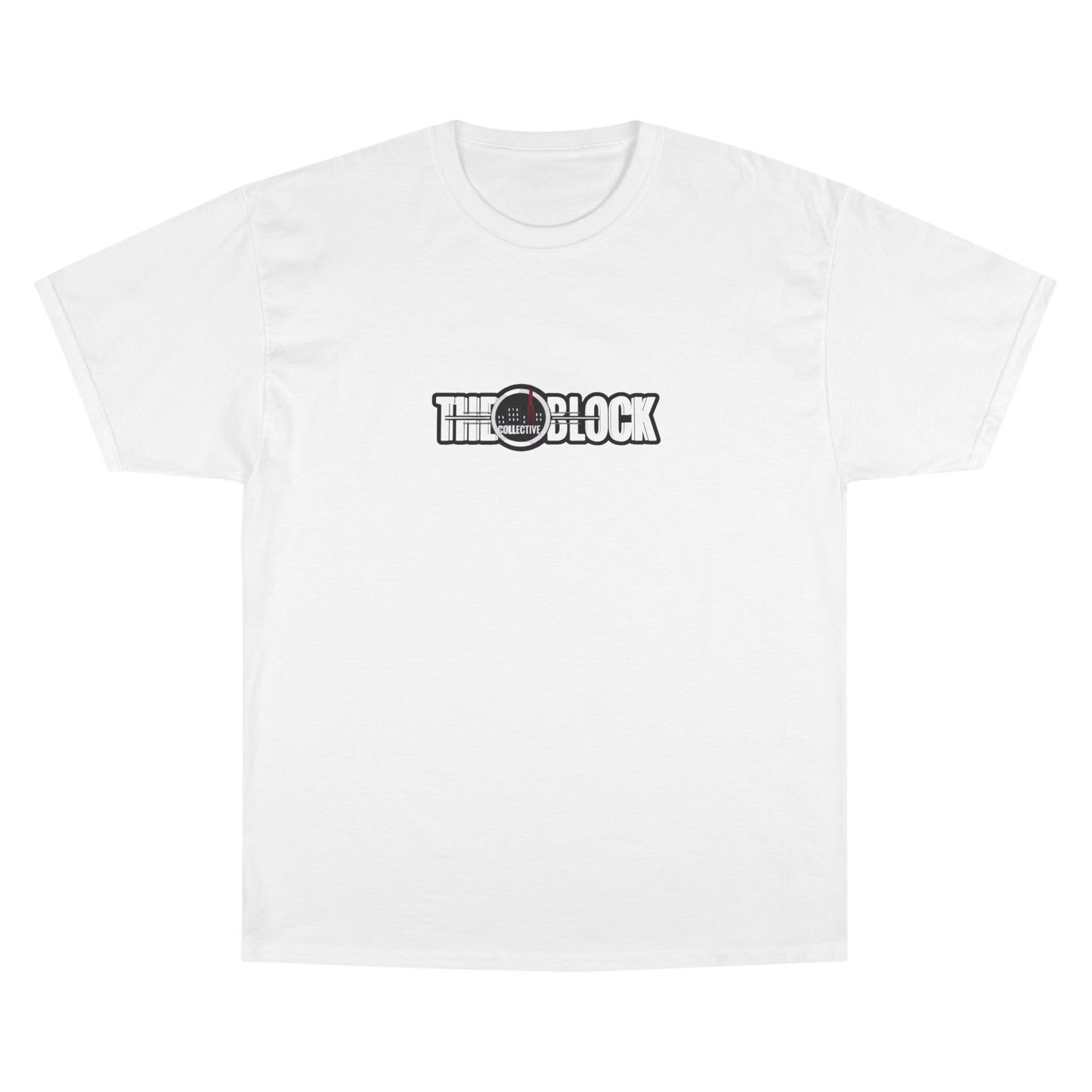 The Block Collective White Champion Tee