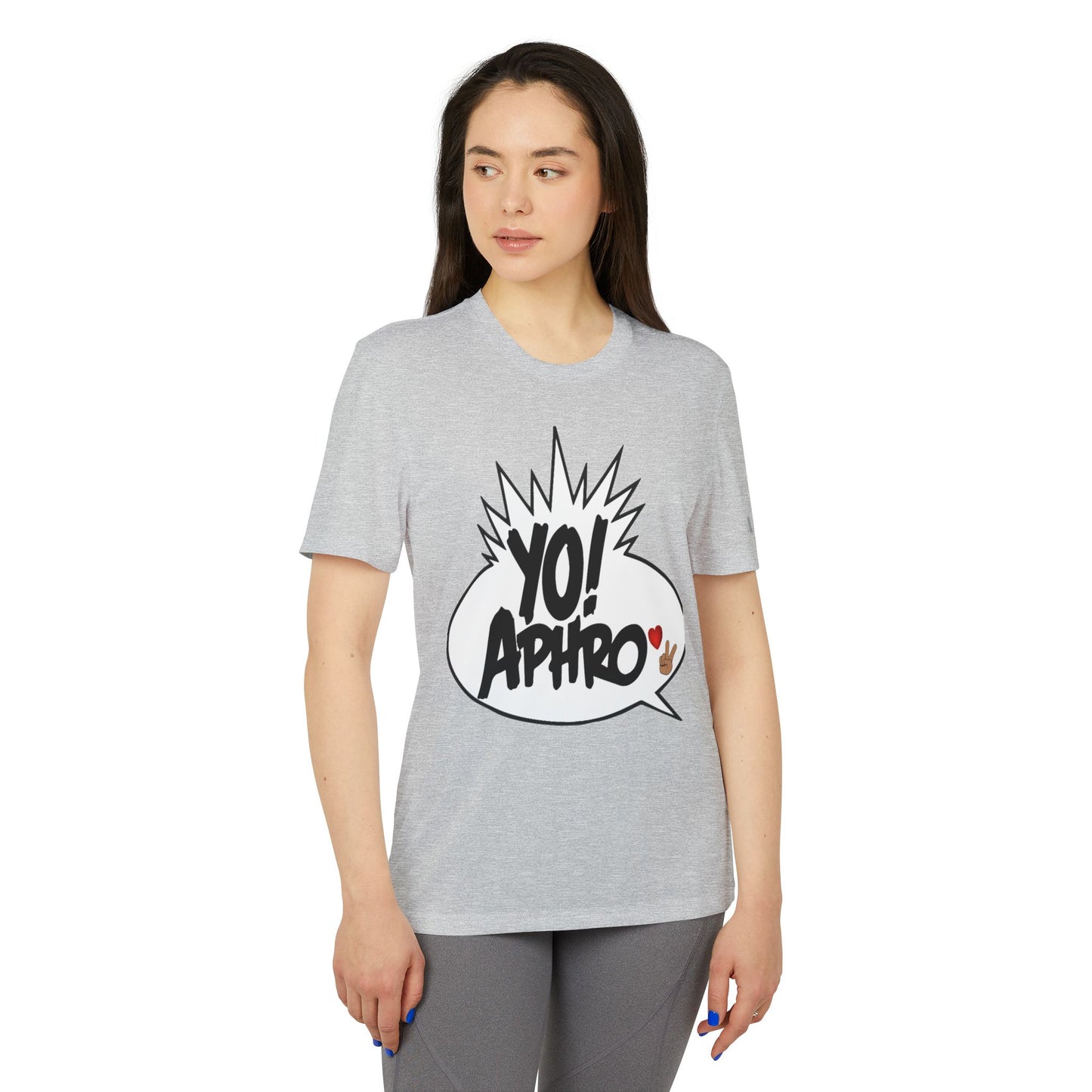 YoAphro❤️✌🏼️ Heather Grey Adidas Tee
