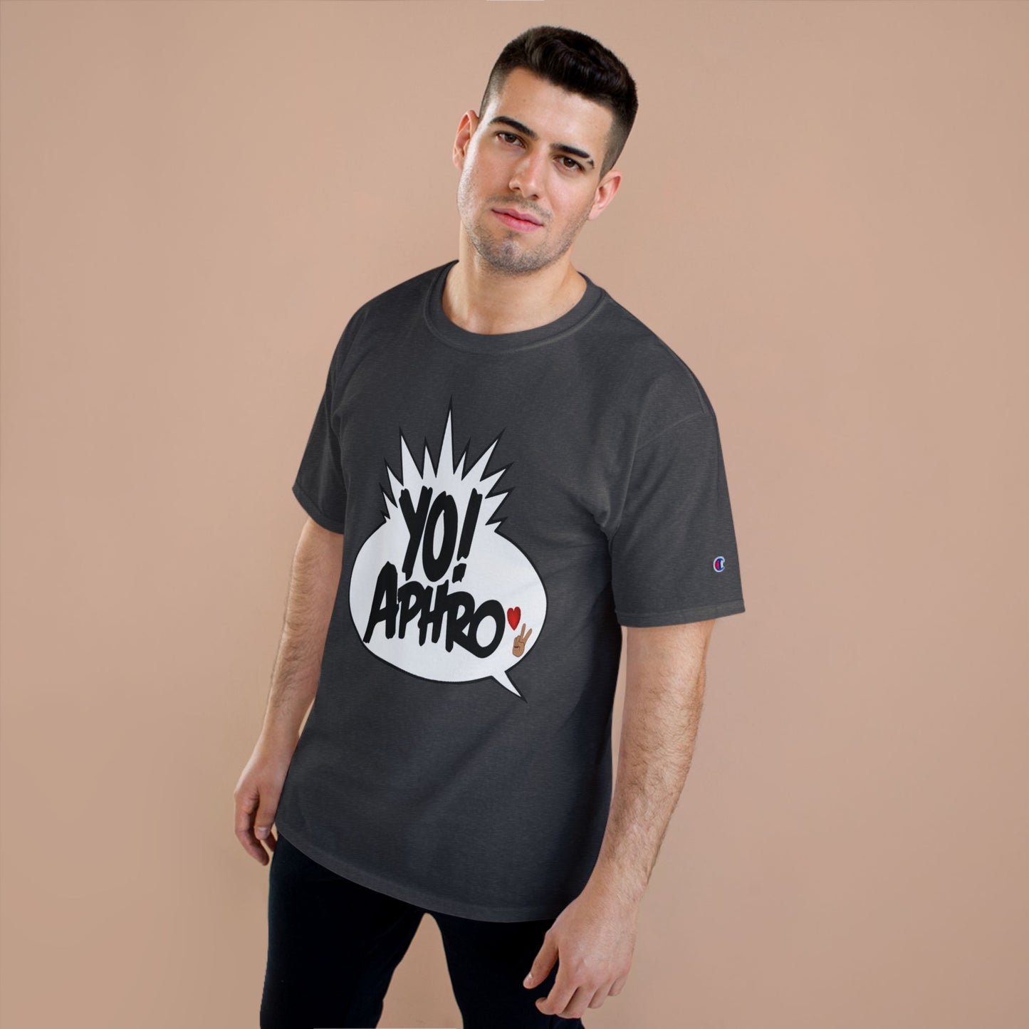 YoAphro❤️✌🏼️Charcoal Champion Tee