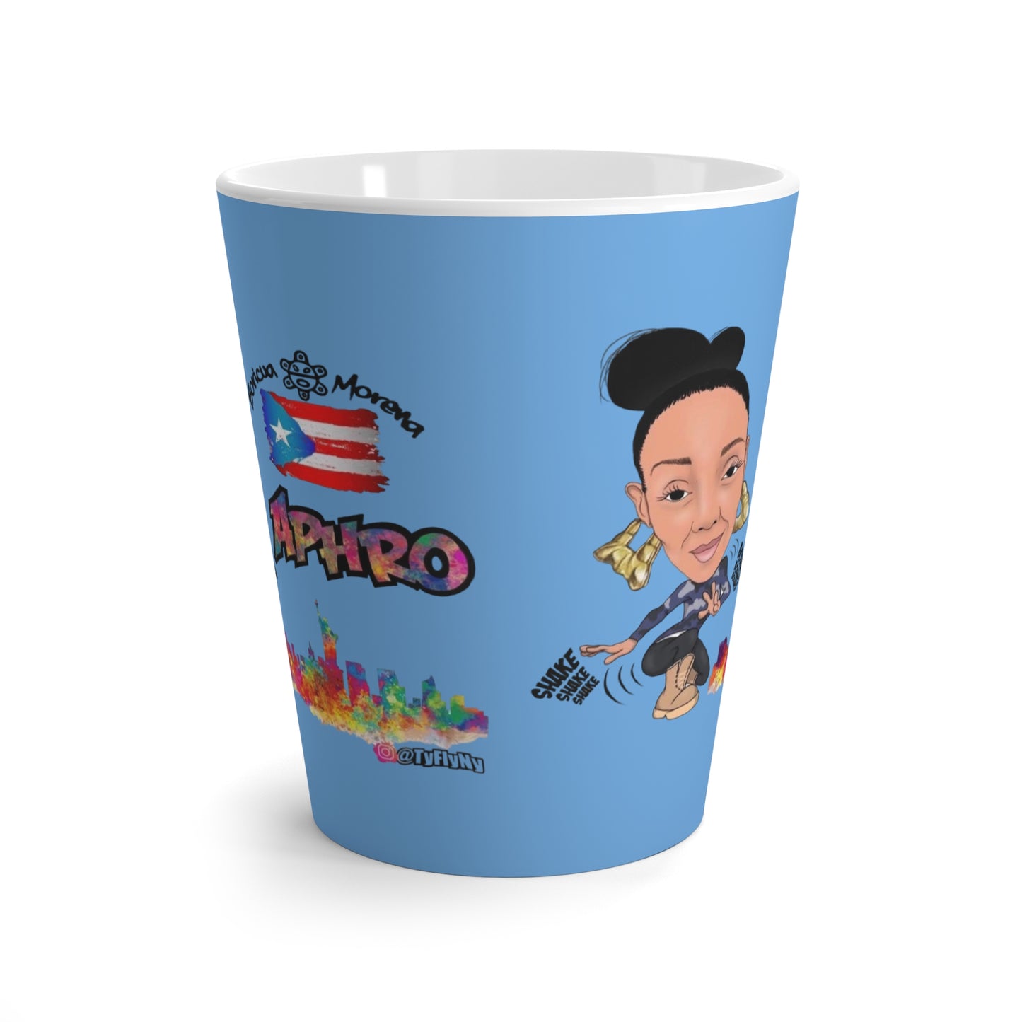 ☕🔥 The YoAphro "Con Leche" PR Latte Mug: A Smooth Sip of Hip-Hop Magic! 🎤✨