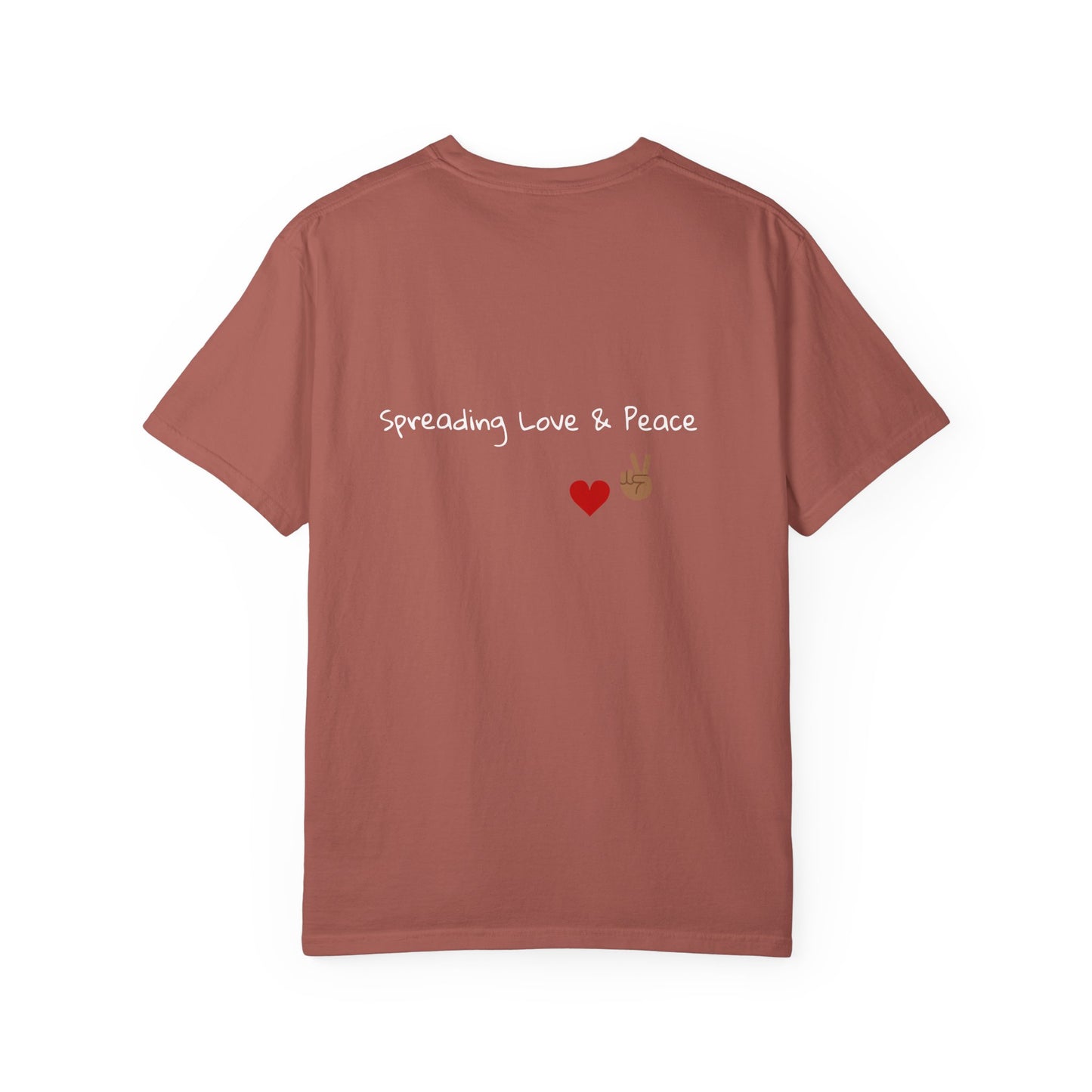 Vibrant Graphic Tee: Love & Peace Edition, Unisex T-Shirt, Colorful Apparel, Trendy Streetwear, Unique Gift, Casual Wear