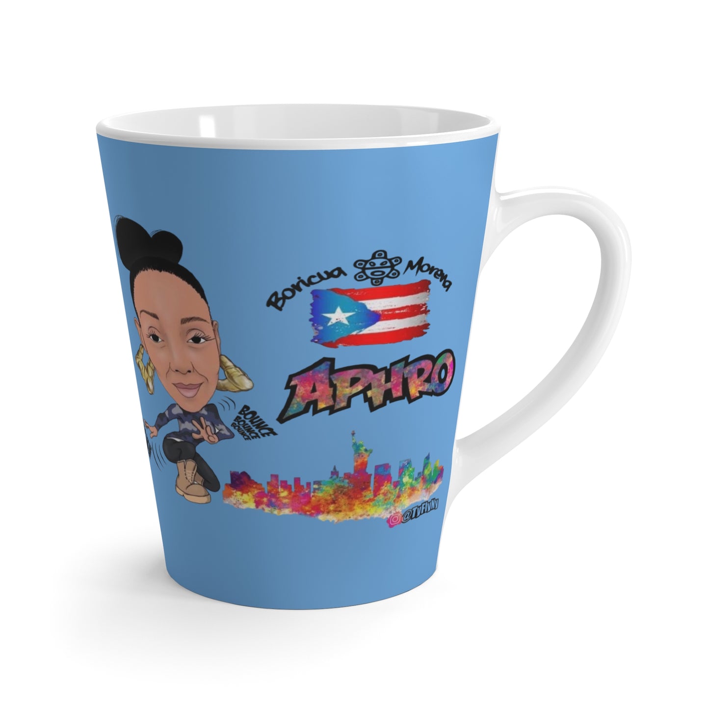 ☕🔥 The YoAphro "Con Leche" PR Latte Mug: A Smooth Sip of Hip-Hop Magic! 🎤✨