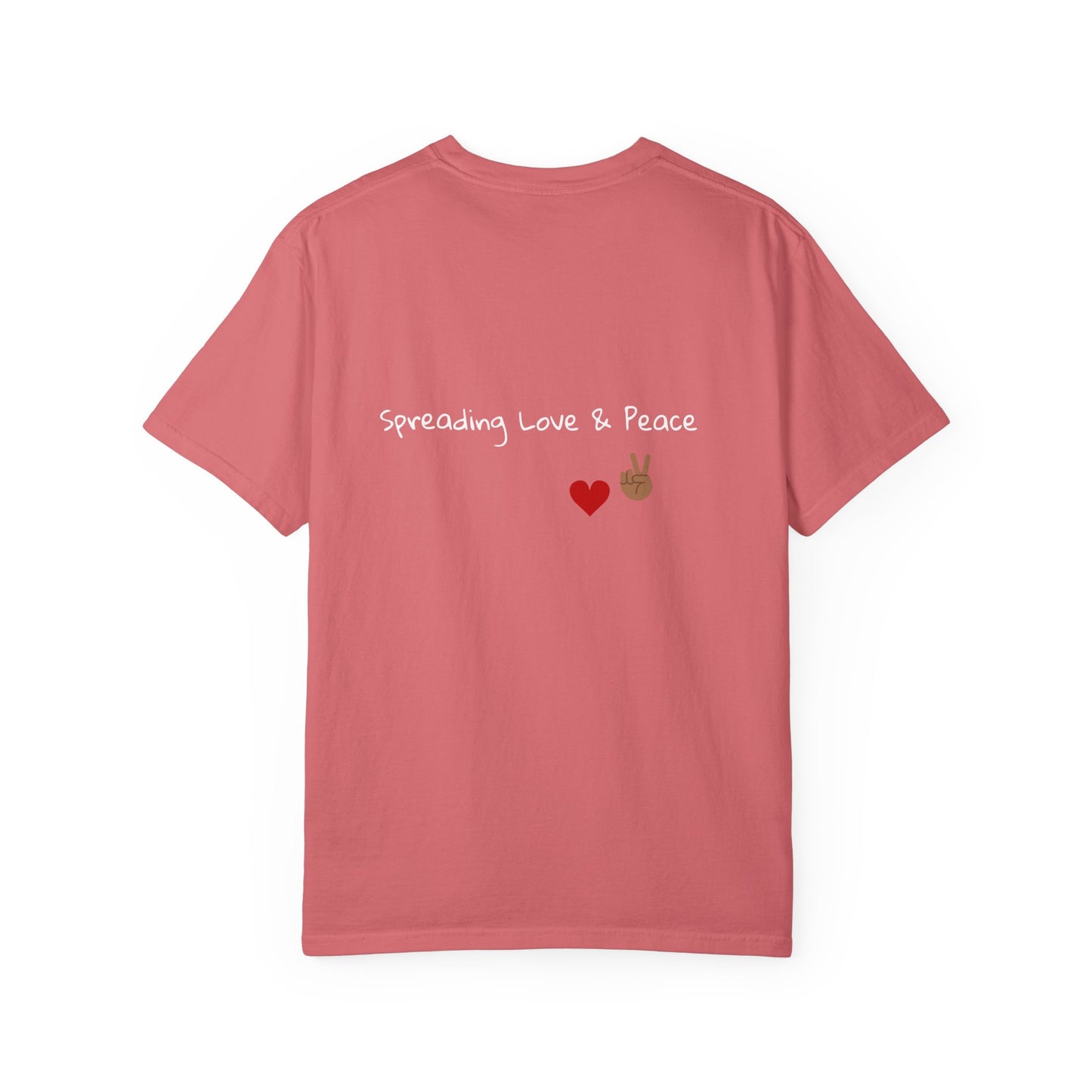 Vibrant Graphic Tee: Love & Peace Edition, Unisex T-Shirt, Colorful Apparel, Trendy Streetwear, Unique Gift, Casual Wear