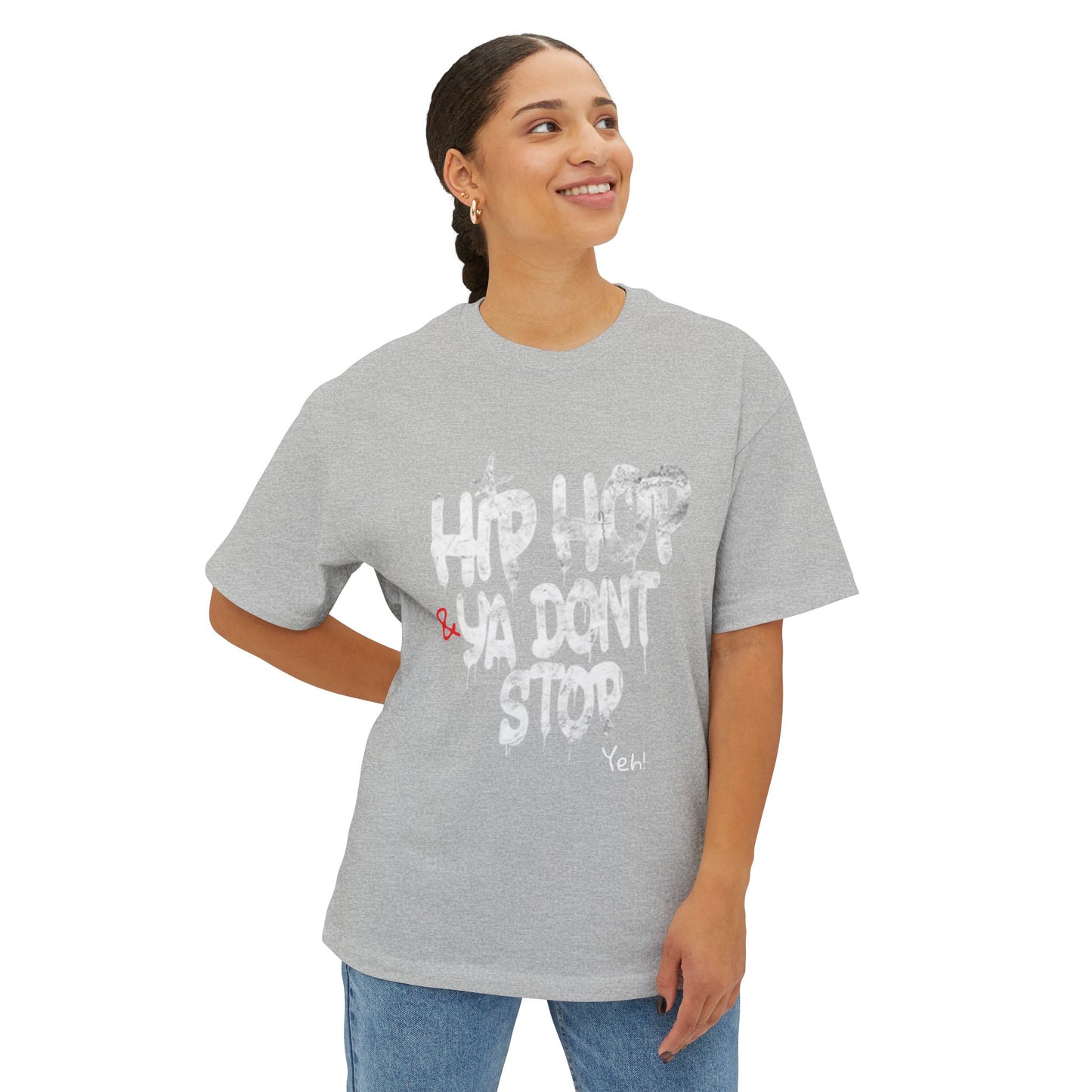 Hip Hop Unisex Oversized Boxy Tee, Streetwear T-Shirt, Music Lover Gift, Casual Style Top, Festival Apparel