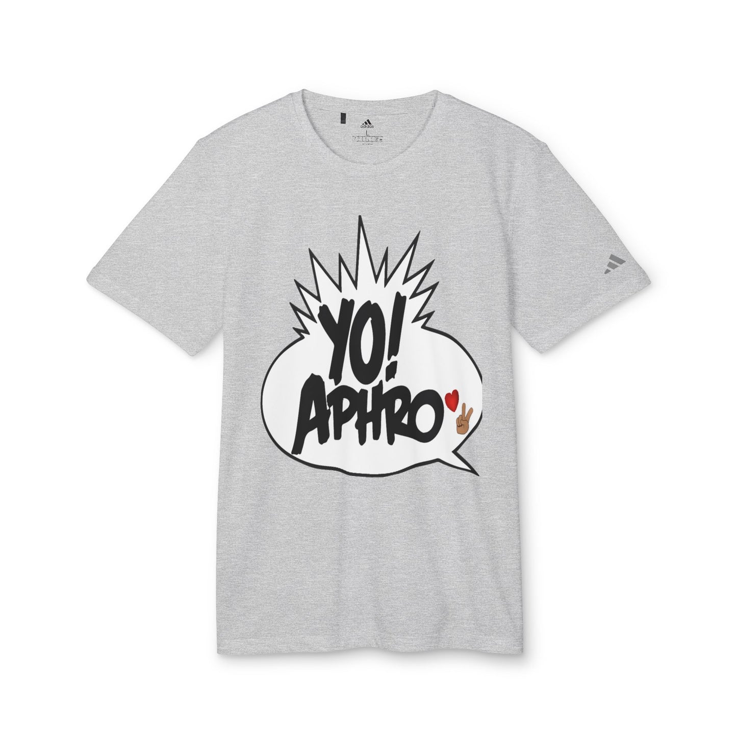 YoAphro❤️✌🏼️ Heather Grey Adidas Tee