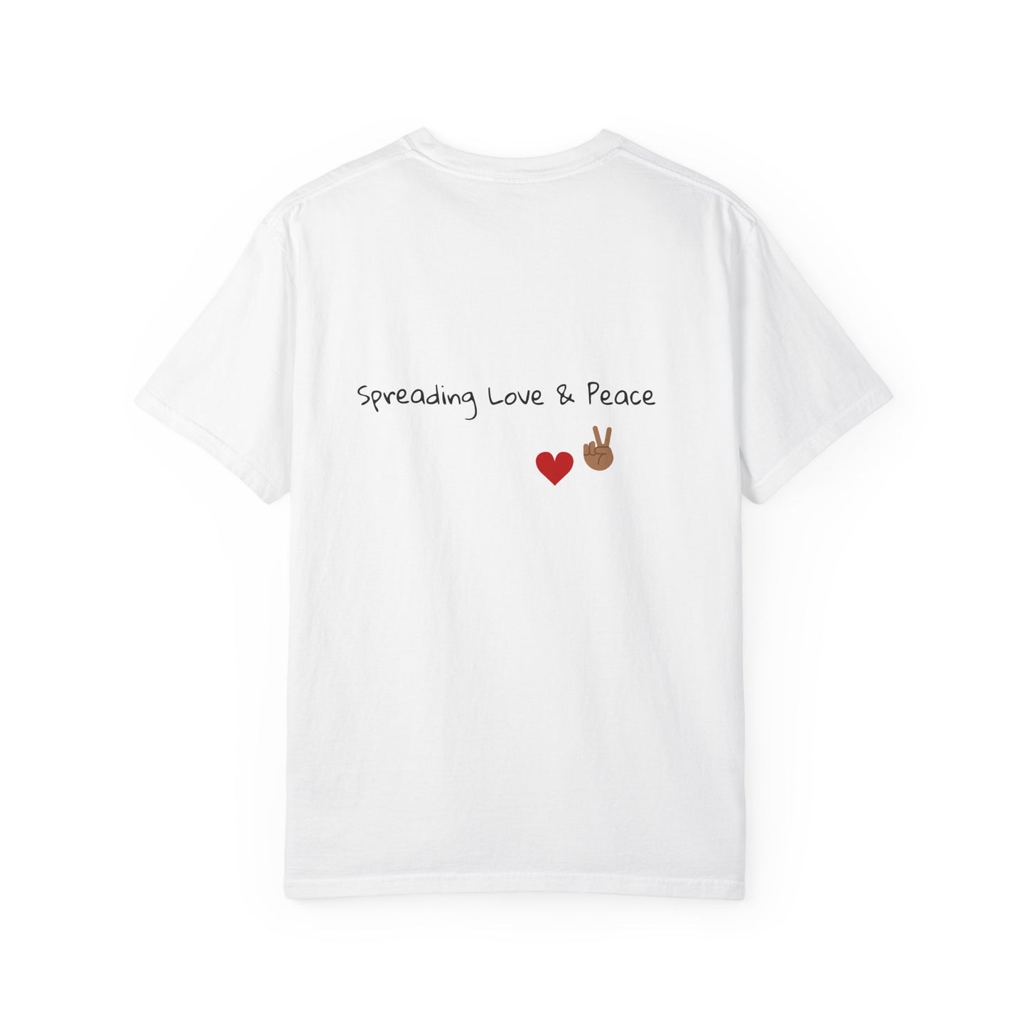 Vibrant Graphic Tee: Love & Peace Edition, Unisex T-Shirt, Colorful Apparel, Trendy Streetwear, Unique Gift, Casual Wear