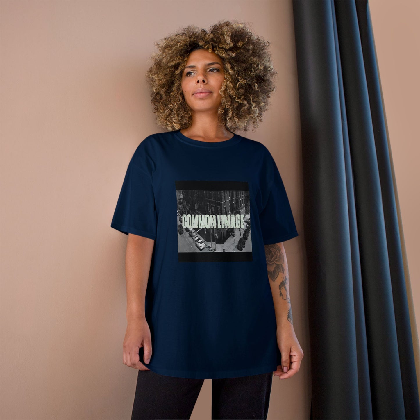 Common Lineage Navy Blue Champion Tee