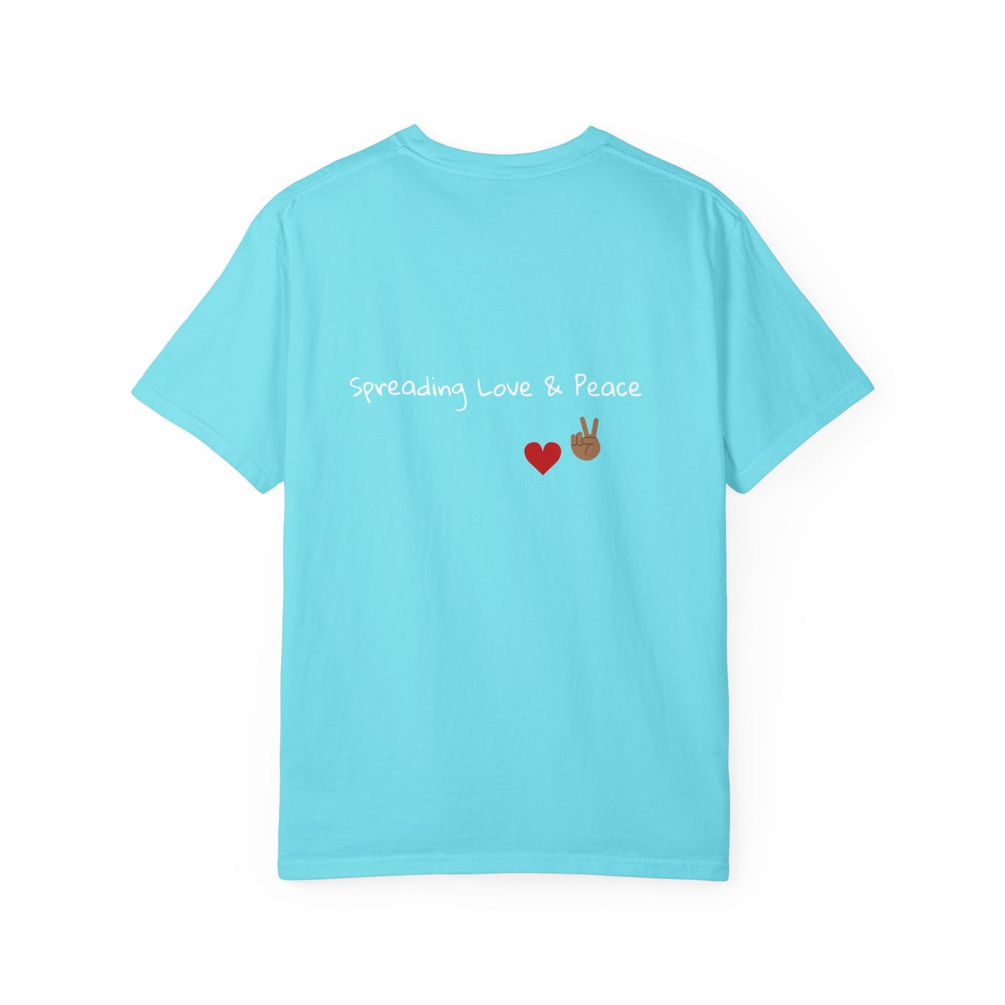 Vibrant Graphic Tee: Love & Peace Edition, Unisex T-Shirt, Colorful Apparel, Trendy Streetwear, Unique Gift, Casual Wear