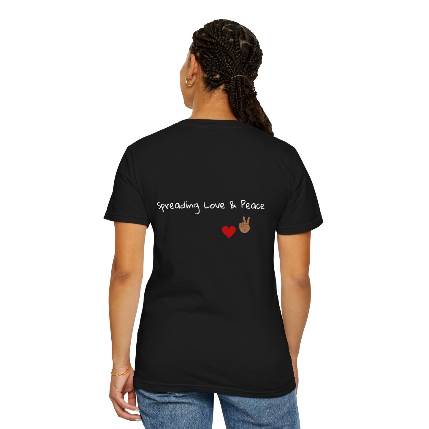Vibrant Graphic Tee: Love & Peace Edition, Unisex T-Shirt, Colorful Apparel, Trendy Streetwear, Unique Gift, Casual Wear