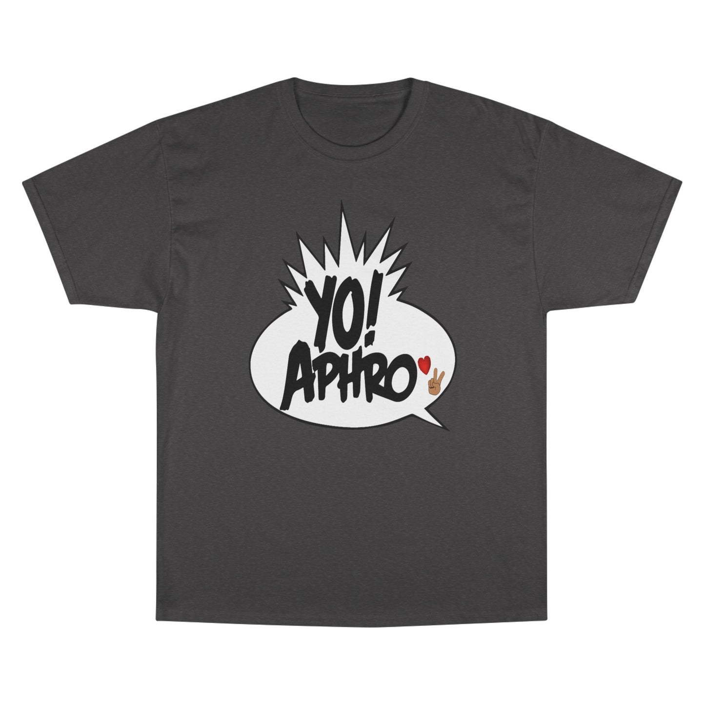 YoAphro❤️✌🏼️Charcoal Champion Tee