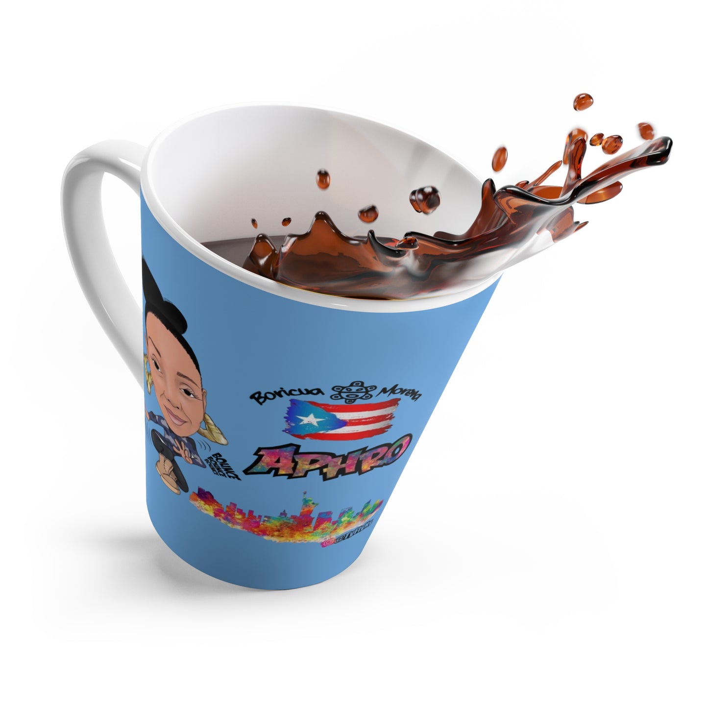 ☕🔥 The YoAphro "Con Leche" PR Latte Mug: A Smooth Sip of Hip-Hop Magic! 🎤✨