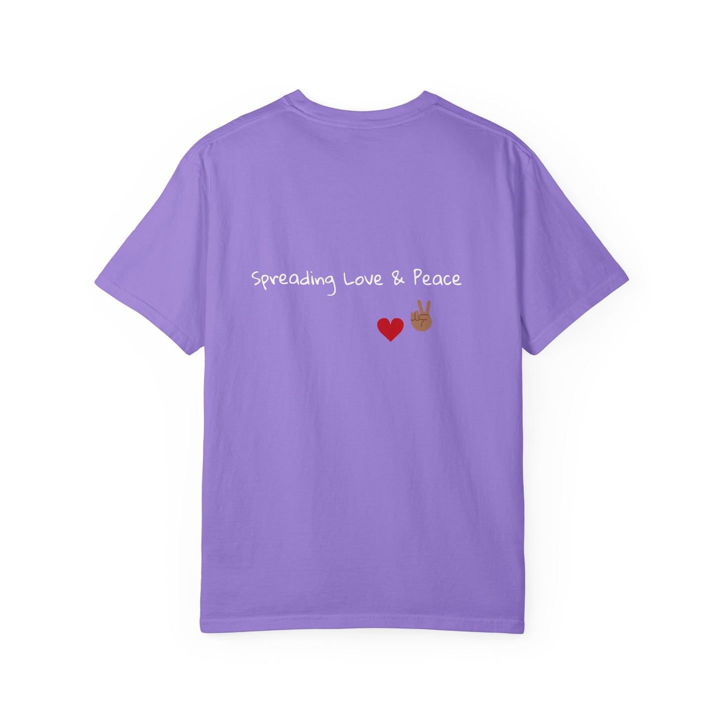 Vibrant Graphic Tee: Love & Peace Edition, Unisex T-Shirt, Colorful Apparel, Trendy Streetwear, Unique Gift, Casual Wear
