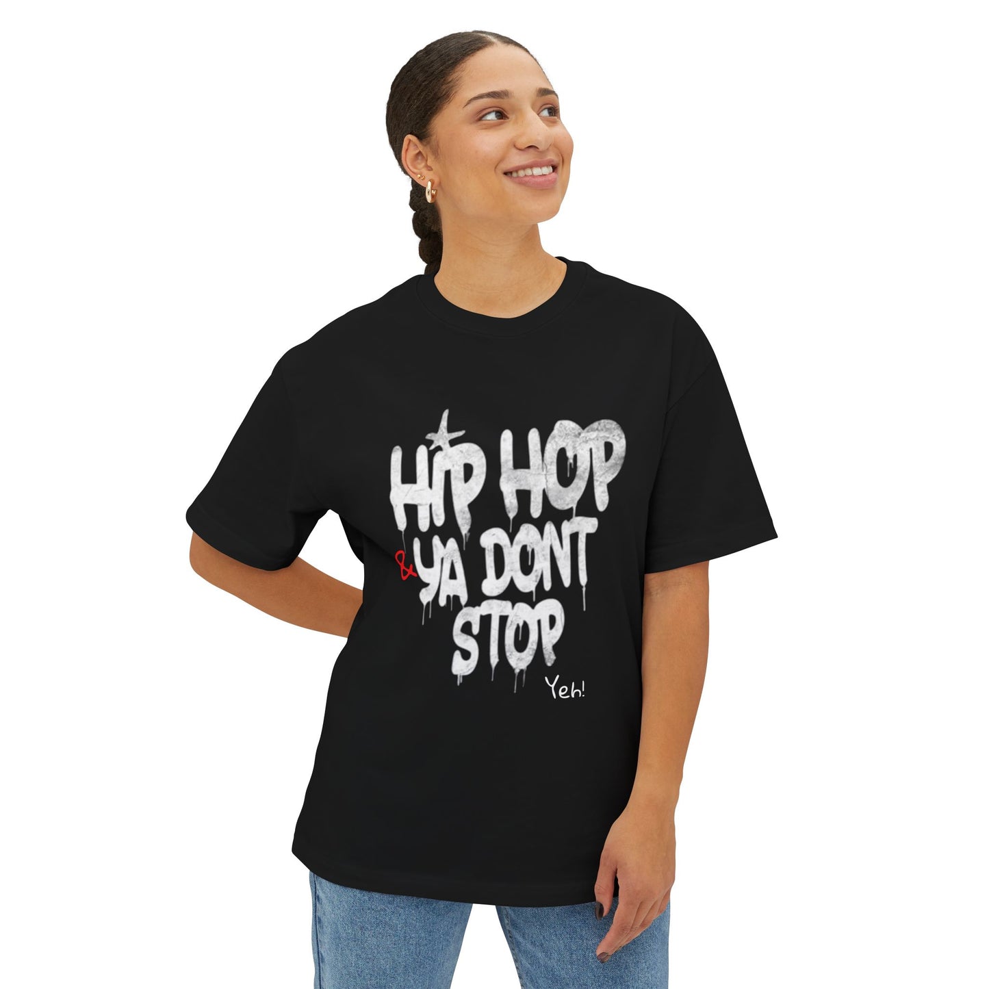 Hip Hop Unisex Oversized Boxy Tee, Streetwear T-Shirt, Music Lover Gift, Casual Style Top, Festival Apparel