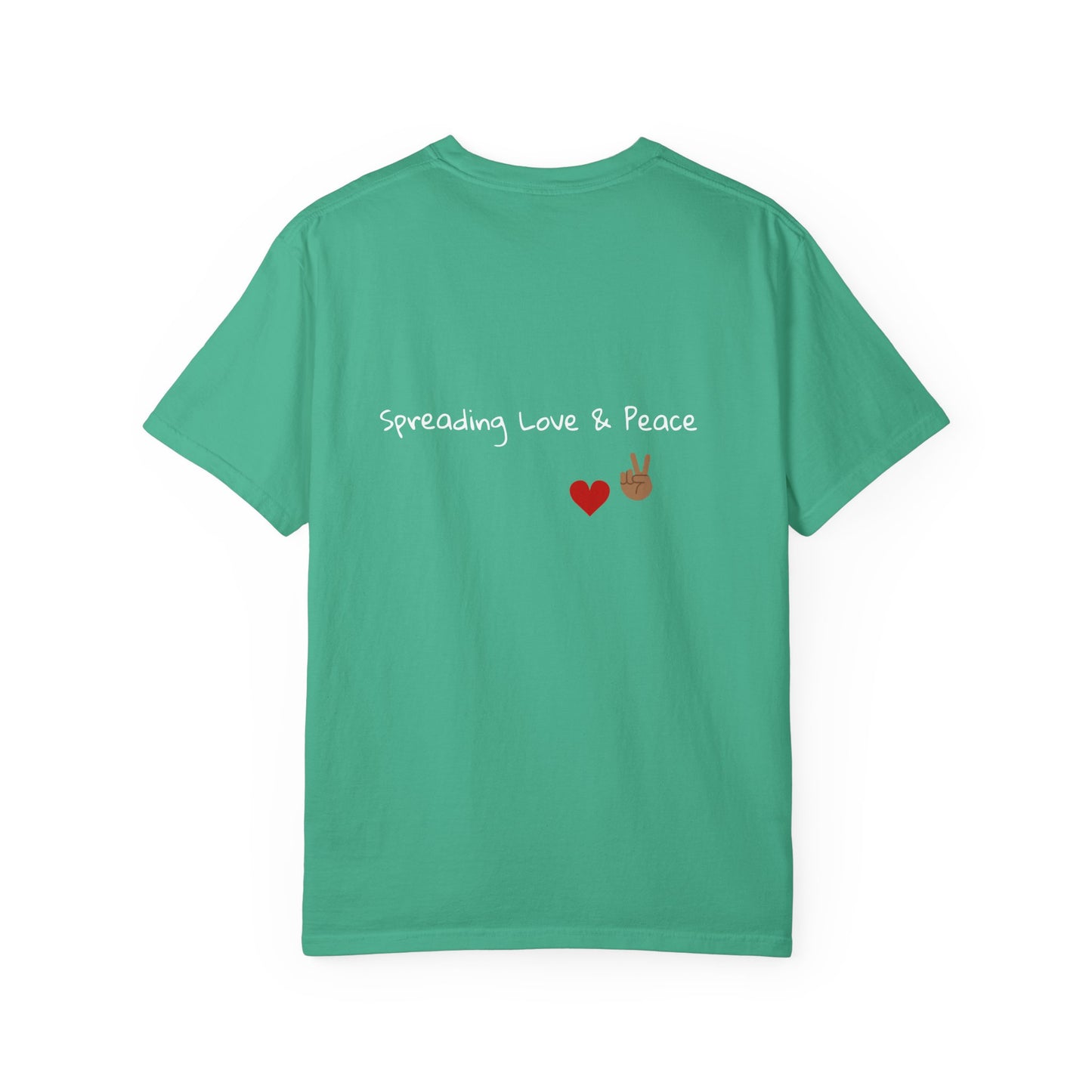 Vibrant Graphic Tee: Love & Peace Edition, Unisex T-Shirt, Colorful Apparel, Trendy Streetwear, Unique Gift, Casual Wear