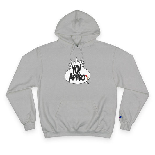 Hip Hop Champion Hoodie with YO! and HYP Not Stop Graphic - Streetwear, Gift for Music Lovers, Urban Style, Fun Casual Wear
