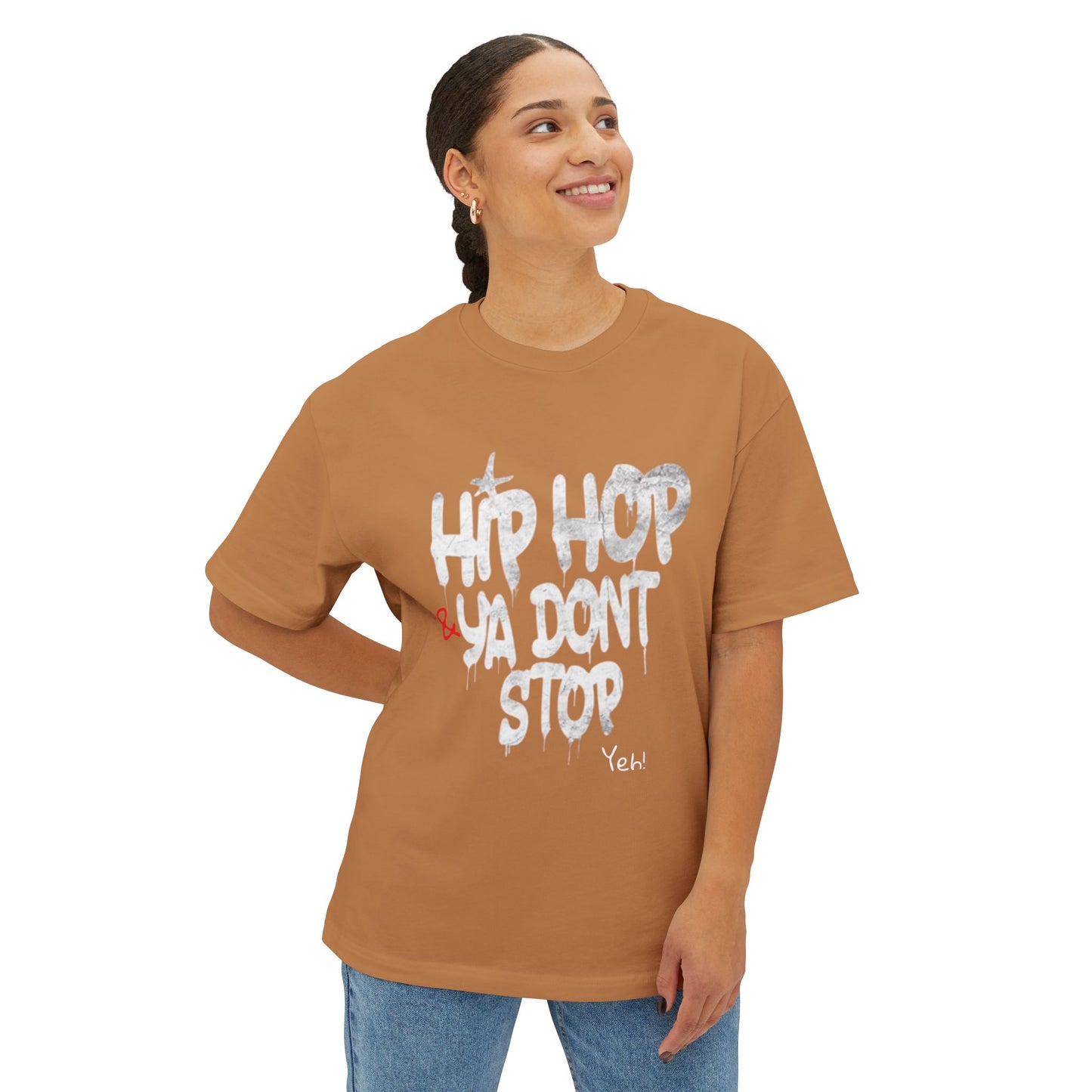 Hip Hop Unisex Oversized Boxy Tee, Streetwear T-Shirt, Music Lover Gift, Casual Style Top, Festival Apparel