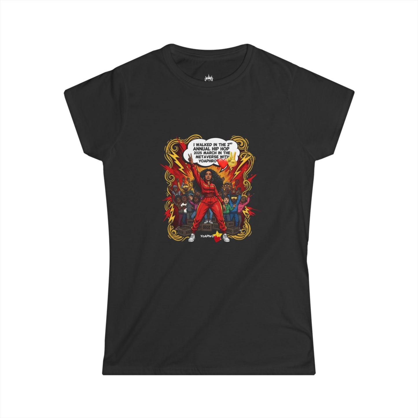 Hip Hop Women’s Tee, Trendy Graphic Shirt, Streetwear Fashion, Perfect for Music Lovers, Great for Gifts and Events