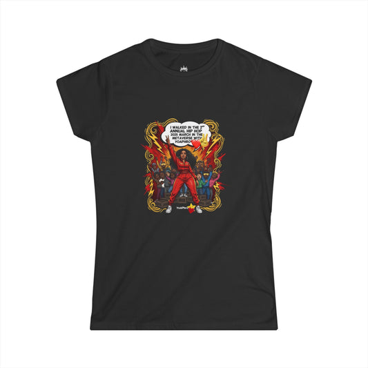 Hip Hop Women’s Tee, Trendy Graphic Shirt, Streetwear Fashion, Perfect for Music Lovers, Great for Gifts and Events