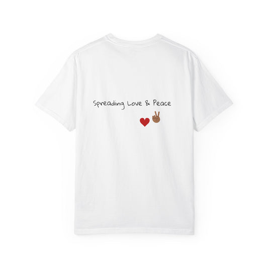 Vibrant Graphic Tee: Love & Peace Edition, Unisex T-Shirt, Colorful Apparel, Trendy Streetwear, Unique Gift, Casual Wear