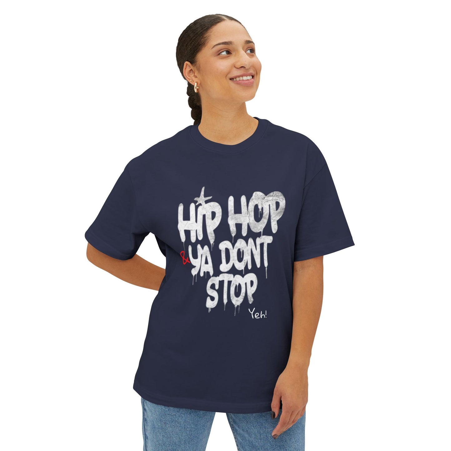 Hip Hop Unisex Oversized Boxy Tee, Streetwear T-Shirt, Music Lover Gift, Casual Style Top, Festival Apparel